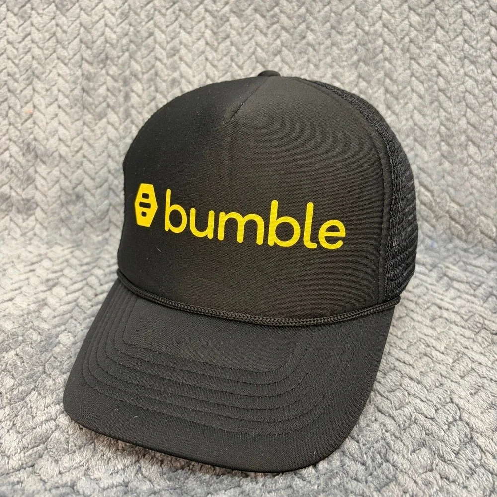 Bumble Hat Black Yellow Trucker Snapback Make The First Move Promo Cap